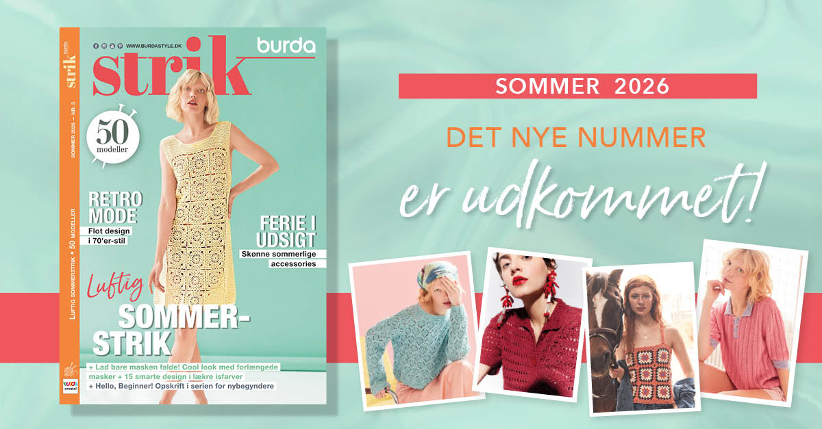 Ny udgivelse: Burda Strik – 50 strikkeopskrifter til en luftig sommer