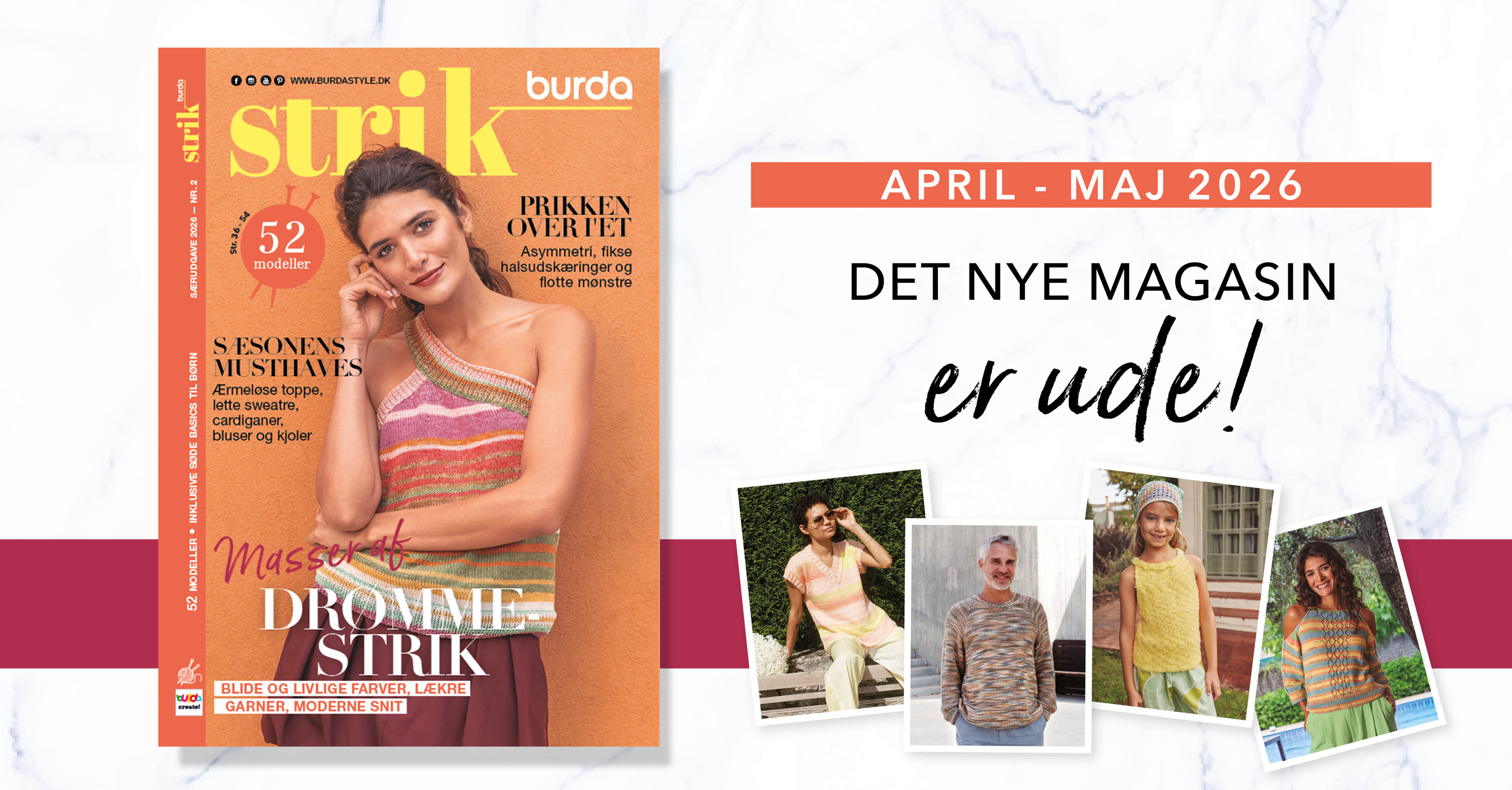 Burda Strik nr. 02/2026 – Lækker sommerstrik